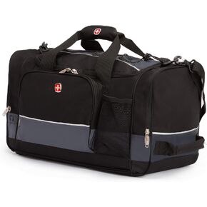 SwissGear Apex Duffle Bag for Travel and Gym with Bungee-Cord System