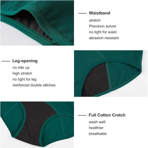 ملابس داخلية نسائية من INNERSY، ملابس داخلية قطنية متوسطة الخصر منخفضة الخصر للحمل بعد الولادة، 3 قطع in Kuwait