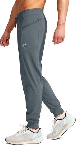 G Gradual Men's Joggers Pants with Zipper Pockets Stretch Athletic Sweatpants for Men Workout Jogging Running in Kuwait
