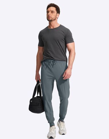 G Gradual Men's Joggers Pants with Zipper Pockets Stretch Athletic Sweatpants for Men Workout Jogging Running in Kuwait
