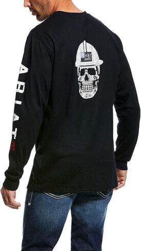 ARIAT Men's Flame Resistant Roughneck Skull Long Sleeved Shirt in Saudi Arabia