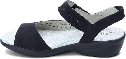 JBU Womens Grace Athletic Sandals Casual Low Heel 1-2" - Black in Kuwait