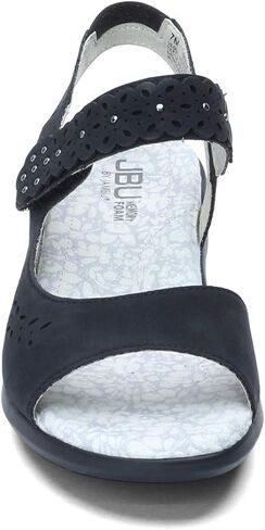 JBU Womens Grace Athletic Sandals Casual Low Heel 1-2" - Black in Kuwait
