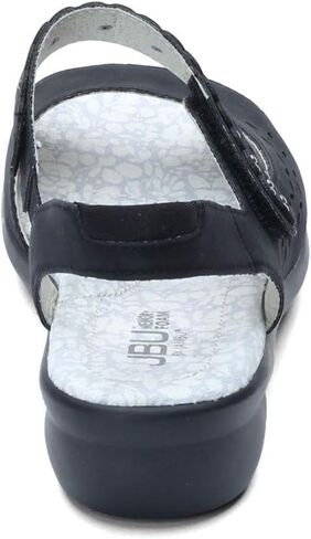 JBU Womens Grace Athletic Sandals Casual Low Heel 1-2" - Black in Kuwait