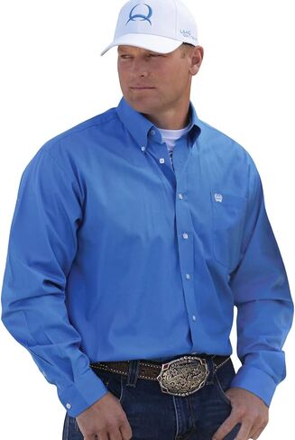 Cinch Men's Classic Fit Long Sleeve Button One Open Pocket Solid Basic in Kuwait