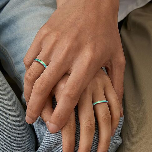 adramata 925 الفضة الاسترليني خواتم المزاج للنساء الرجال 3/4mm خواتم الخطوبة الزفاف خواتم الوعد العصرية للزوجين درجة الحرارة الحساسة اللون تغيير المزاج خواتم in Kuwait