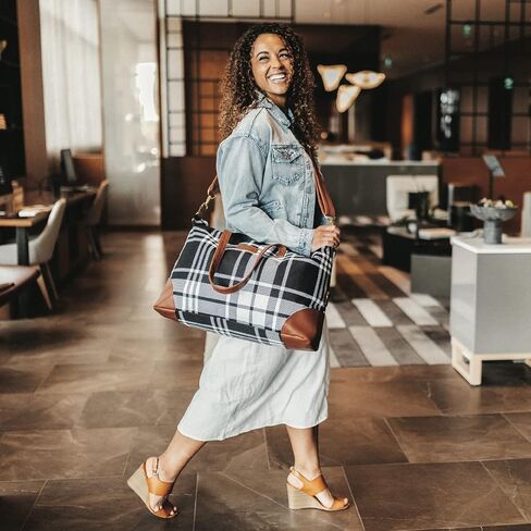 حقيبة جادين لونا النسائية لعطلة نهاية الأسبوع وحقيبة السفر، سعة كبيرة 37 لتر in Kuwait