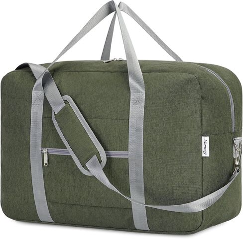 For Spirit Airlines Personal Item Bag 18x14x8 Foldable Travel Duffel Bag Underseat Carry on Luggage for Women and Men 30L (Black) in Kuwait