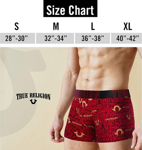 True Religion Mens Boxer Briefs Cotton Stretch Underwear for Men Pack of 6 in Kuwait