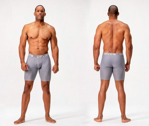 DEVOPS Men's Perfomance Cool Dry Mesh Underwear Boxer Trunk 6-inch Brief (3 Pack) in Kuwait
