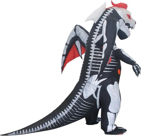 زي الديناصور القابل للنفخ من MH ZONE للبالغين، أزياء الهالوين المضحكة، أزياء خيالية in Kuwait