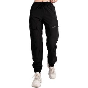 Women's Cargo Joggers Workout Pants Outdoor Lightweight Quick Dry Athletic Travel Hiking Pants