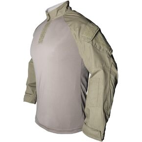 Vertx Men's Recon Shirt, Long Sleeve Zipper Tactical Work Top with Pockets, Ripstop Fabric, EDC Survival Gear