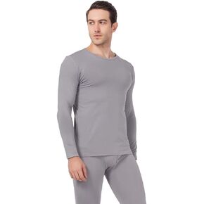 MANCYFIT Mens Thermal Shirts Fleece Lined Top Long Sleeve Compression Base Layer