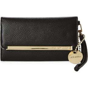 Steve Madden Women's Logobar Trifold Wristlet Wallet (Bone Floral)