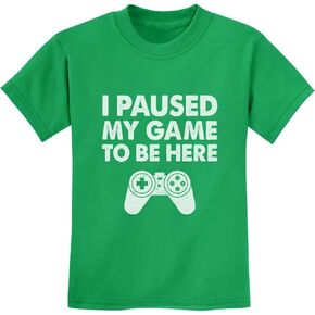 Gamer Shirt Gaming Apparel Gifts for Boys I Paused My Game Youth Kids Shirts