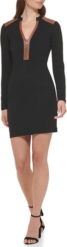 GUESS Women's Sheath with Zip Up Neck Dress in Saudi Arabia