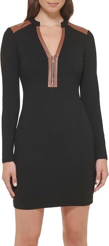 GUESS Women's Sheath with Zip Up Neck Dress in Saudi Arabia