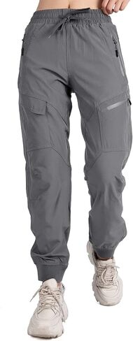 Women's Cargo Joggers Workout Pants Outdoor Lightweight Quick Dry Athletic Travel Hiking Pants in Saudi Arabia