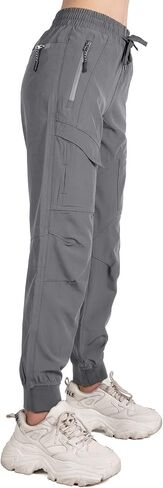 Women's Cargo Joggers Workout Pants Outdoor Lightweight Quick Dry Athletic Travel Hiking Pants in Saudi Arabia
