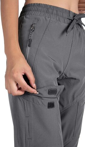 Women's Cargo Joggers Workout Pants Outdoor Lightweight Quick Dry Athletic Travel Hiking Pants in Saudi Arabia