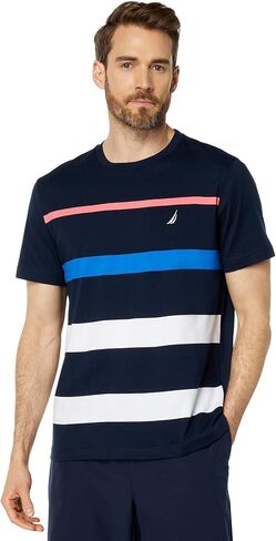 Nautica Men's Striped Crewneck T-Shirt in Saudi Arabia