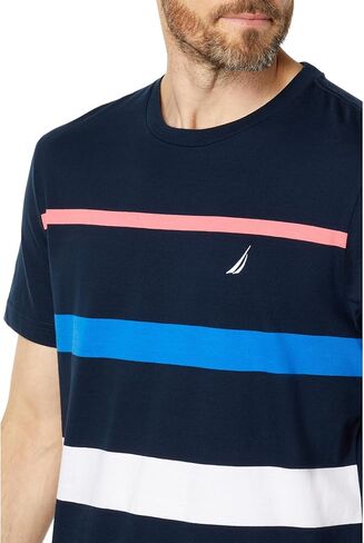 Nautica Men's Striped Crewneck T-Shirt in Saudi Arabia