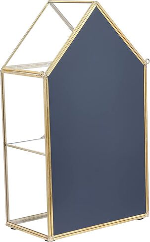 هاي فري صندوق منظم مجوهرات من الزجاج، صندوق زجاجي مزخرف للحلي والخواتم والاقراط، صندوق عرض منظم للتذكارات هدية عيد الميلاد in Kuwait