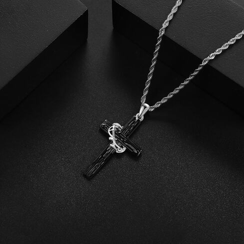 VENACOLY سانت ميشيل الاسترليني قلادة فضية السيف الأفعى تميمة قلادة مجوهرات هدية للأب/الأخ/صديقها in Kuwait