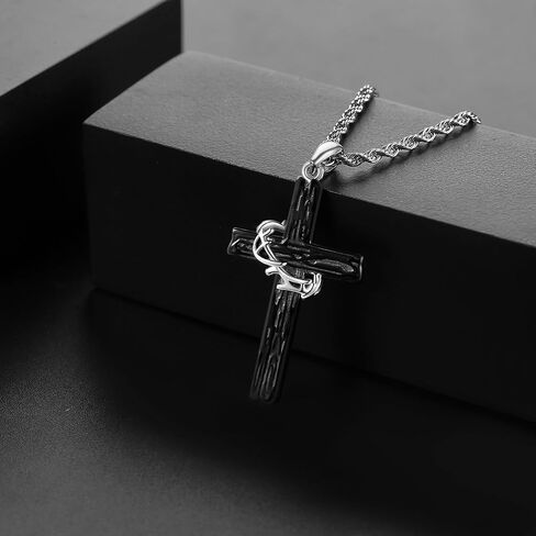 VENACOLY سانت ميشيل الاسترليني قلادة فضية السيف الأفعى تميمة قلادة مجوهرات هدية للأب/الأخ/صديقها in Kuwait