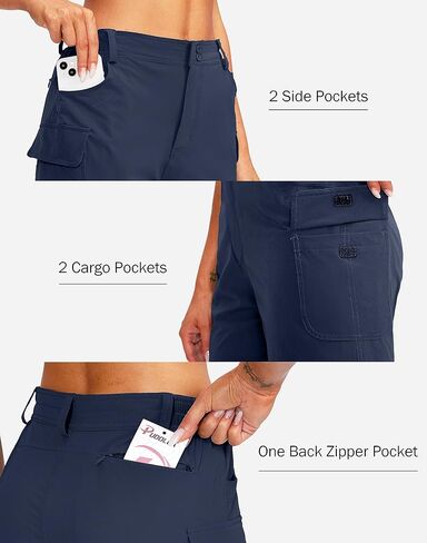 شورت Pudolla للسيدات للتنزه سيرًا على الأقدام مقاس 4.5 بوصة شورت صيفي سريع الجفاف للنساء للعمل والسفر والمشي في الهواء الطلق مع جيوب in Kuwait