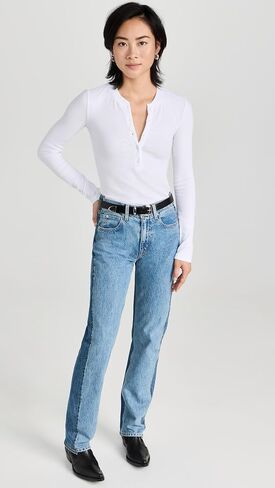Women's Verona Long Sleeve Henley in Saudi Arabia