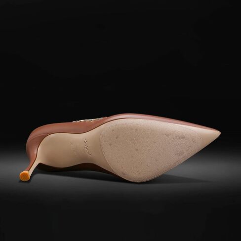 حذاء MSONLYDN بكعب عالٍ كاجوال للنساء بكعب عالٍ من الجلد أنيق سهل الارتداء للنساء فستان زفاف 3.74 بوصة in Kuwait