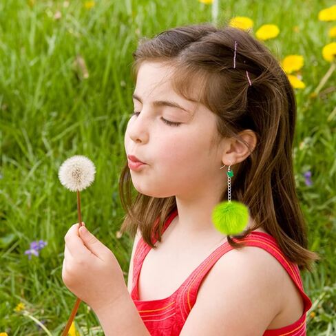 6 أزواج من أقراط بوم بوم للنساء من الفرو الصناعي أقراط منفوشة ملونة أقراط بوم للفتيات المراهقات in Kuwait