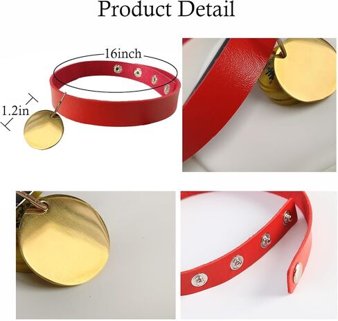 3Pcs Dalmatian Dog Ears Headband Red Choker Gold Pendant Collar Black Felt Sticker Animal Costume Accessories Halloween Party in Saudi Arabia