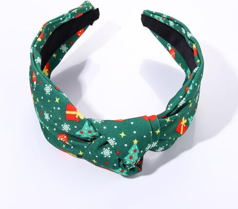 Halloween Headband for Women Pumpkin Spooky Candy Corn Headband Festive Jeweled Knotted Hairband Halloween Hair Accessories Holiday Party Jewelry Gifts (Christmas Reindeer) in Kuwait