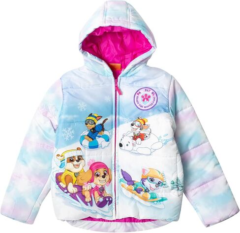 Paw Patrol Everest Rubble Marshall Girls Zip Up Puffer Jacket Toddler to Little Kid in Saudi Arabia