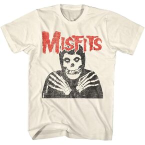 Misfits T Shirt Skull Crossed Arms Mens Short Sleeve T Shirts Classic Rock Vintage Style Graphic Tees in Saudi Arabia
