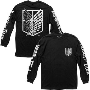 Ripple Junction Attack on Titan Scout Regiment Shield Anime Long-Sleeve Shirt for Men and Women Officially Licensed