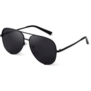 ADE WU Retro Oversized Aviator Sunglasses for Women Classic Black Gold Metal Vintage Big Pilot Sun Glasses in Kuwait