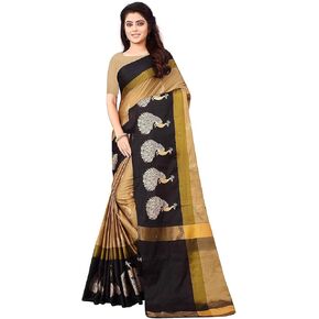 PARIKSHIT ARTS WOMEN'S Soft Cotton Silk Foil Printed Half Sarees for Women Beautiful Free Size with Blouse Piece, One Size
