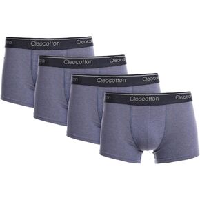 Mens Cotton Rich Stretch Boxer Brief (SLIM FIT) | Tag Free, Underwear Boxer Brief for Men | 4/8-pack, (Made in Egypt)