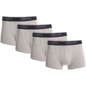 Mens Cotton Rich Stretch Boxer Brief (SLIM FIT) | Tag Free, Underwear Boxer Brief for Men | 4/8-pack, (Made in Egypt)