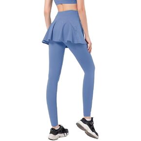 SPEED MATE Women Tennis Skirted Leggings with Pockets Athletic Pleated Skirts with Leggings Workout Active Golf Skort in Kuwait