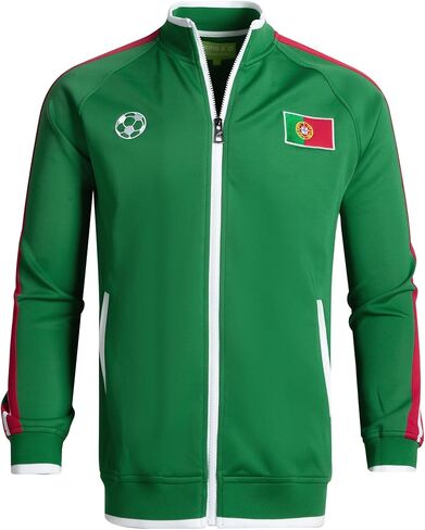 سترة تدريب كرة القدم البرتغالية للرجال من Lvatr بسحاب أخضر لتدريب اللاعبين in Kuwait