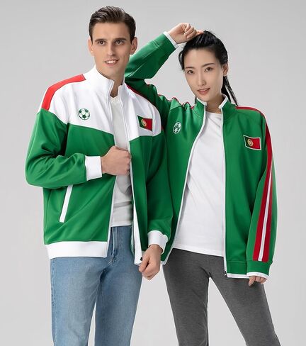 سترة تدريب كرة القدم البرتغالية للرجال من Lvatr بسحاب أخضر لتدريب اللاعبين in Kuwait