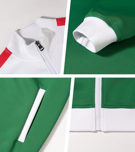 سترة تدريب كرة القدم البرتغالية للرجال من Lvatr بسحاب أخضر لتدريب اللاعبين in Kuwait