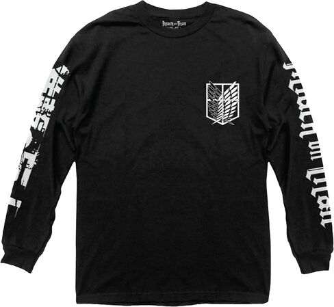 Ripple Junction Attack on Titan Scout Regiment Shield Anime Long-Sleeve Shirt for Men and Women Officially Licensed in Saudi Arabia