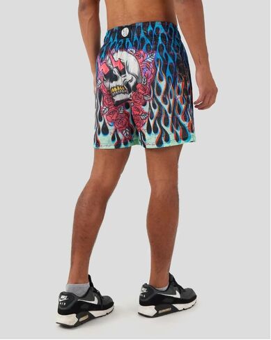 شورت رياضي Flames N Bones من PSD للرجال، متعدد، M in Kuwait