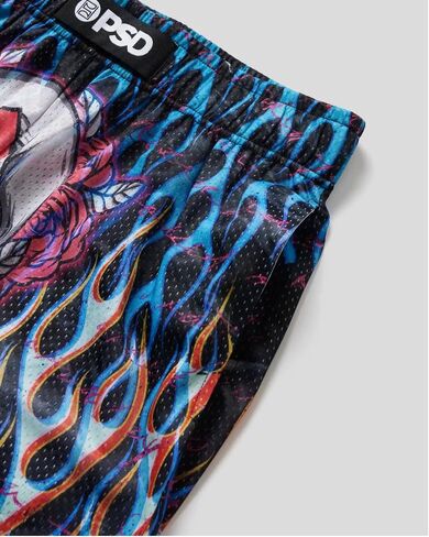 شورت رياضي Flames N Bones من PSD للرجال، متعدد، M in Kuwait